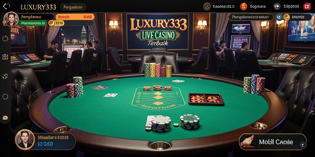 Tampilan gameplay Live Casino LUXURY333 yang menarik dan interaktif.
