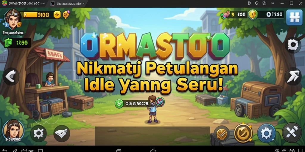 Gameplay Idle seru di ORMASTOTO dengan karakter unik dan grafik menarik.