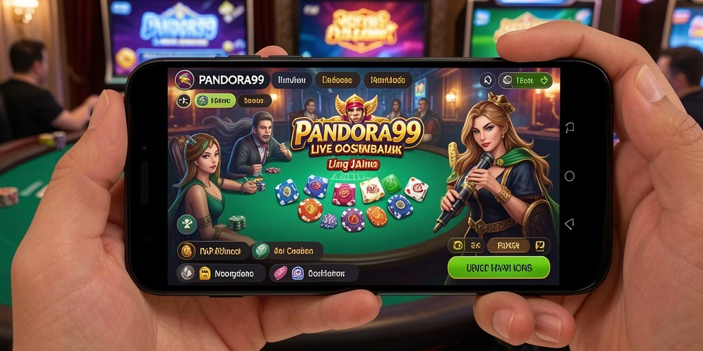 Tampilan permainan langsung PANDORA99 yang menarik dan interaktif.