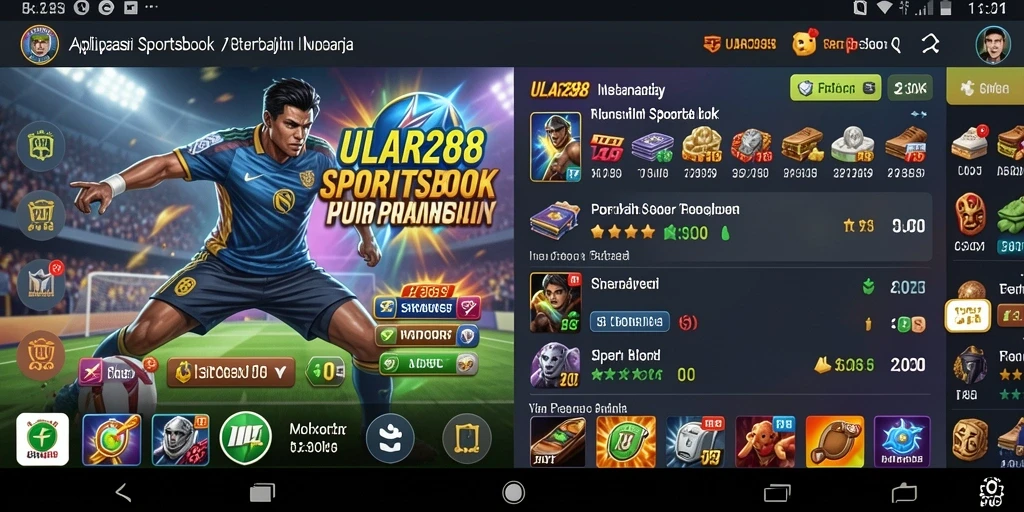 Tampilan menarik dari gameplay taruhan olahraga di ULAR288.